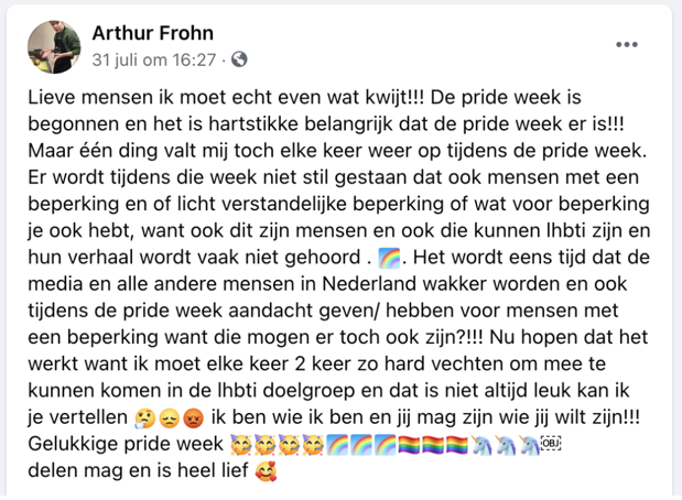 kleinformaatarthur bij COC Midden-Nederland